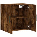 Armoire murale chêne fumé 60x31x60 cm bois d'ingénierie – Image 4