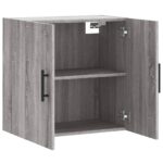 Armoire murale sonoma gris 60x31x60 cm bois d'ingénierie – Image 4