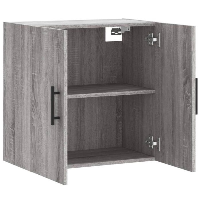 Armoire murale sonoma gris 60x31x60 cm bois d'ingénierie – Image 4