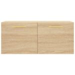 Armoire murale chêne sonoma 80x36,5x35 cm bois d'ingénierie – Image 3