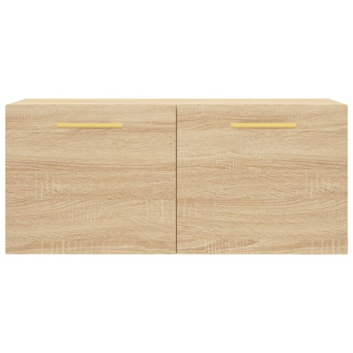 Armoire murale chêne sonoma 80x36,5x35 cm bois d'ingénierie – Image 3