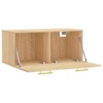 Armoire murale chêne sonoma 80x36,5x35 cm bois d'ingénierie – Image 4