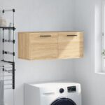 Armoire murale chêne sonoma 80x36,5x35 cm bois d'ingénierie