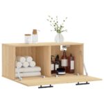 Armoire murale chêne sonoma 80x36,5x35 cm bois d'ingénierie – Image 2