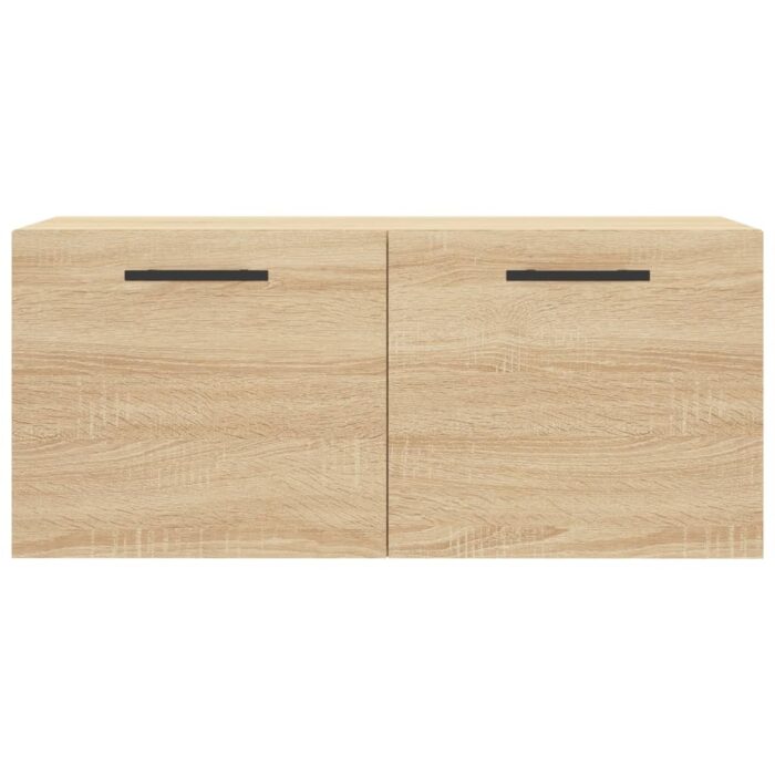 Armoire murale chêne sonoma 80x36,5x35 cm bois d'ingénierie – Image 3
