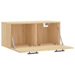 Armoire murale chêne sonoma 80x36,5x35 cm bois d'ingénierie – Image 4