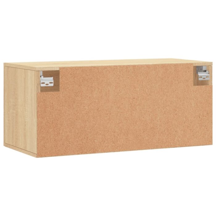Armoire murale chêne sonoma 80x36,5x35 cm bois d'ingénierie – Image 6