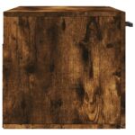 Armoire murale chêne fumé 80x36,5x35 cm bois d'ingénierie – Image 5