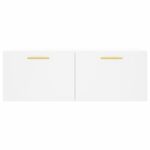 Armoire murale blanc 100x36,5x35 cm bois d'ingénierie – Image 3