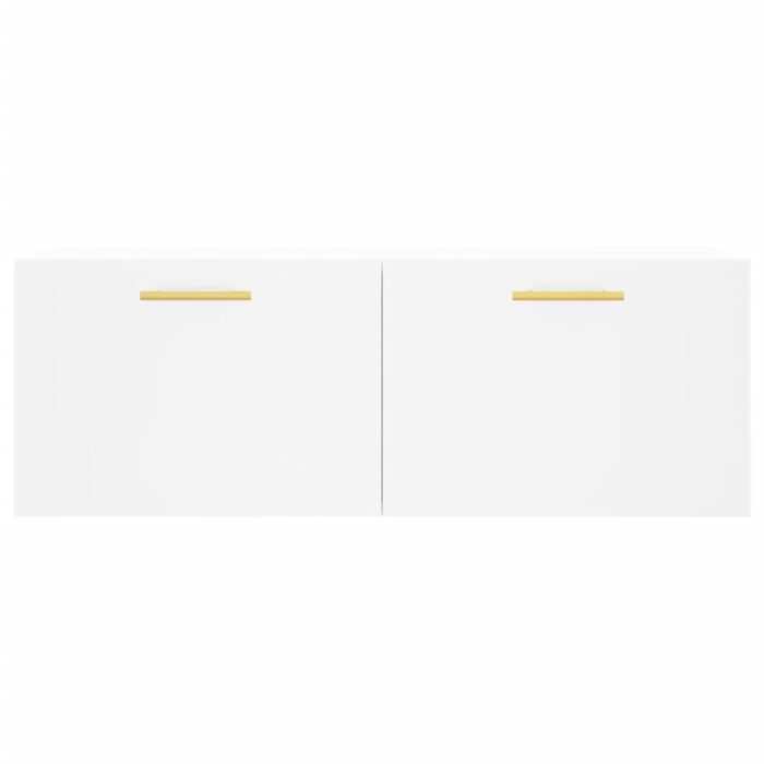 Armoire murale blanc 100x36,5x35 cm bois d'ingénierie – Image 3