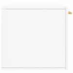 Armoire murale blanc 100x36,5x35 cm bois d'ingénierie – Image 5