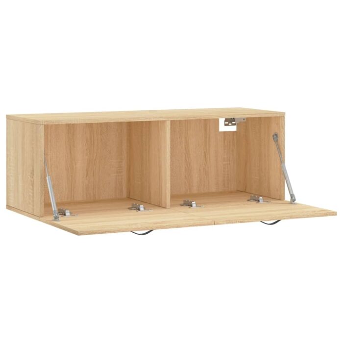 Armoire murale chêne sonoma 100x36,5x35 cm bois d'ingénierie – Image 4