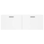 Armoire murale blanc 100x36,5x35 cm bois d'ingénierie – Image 3