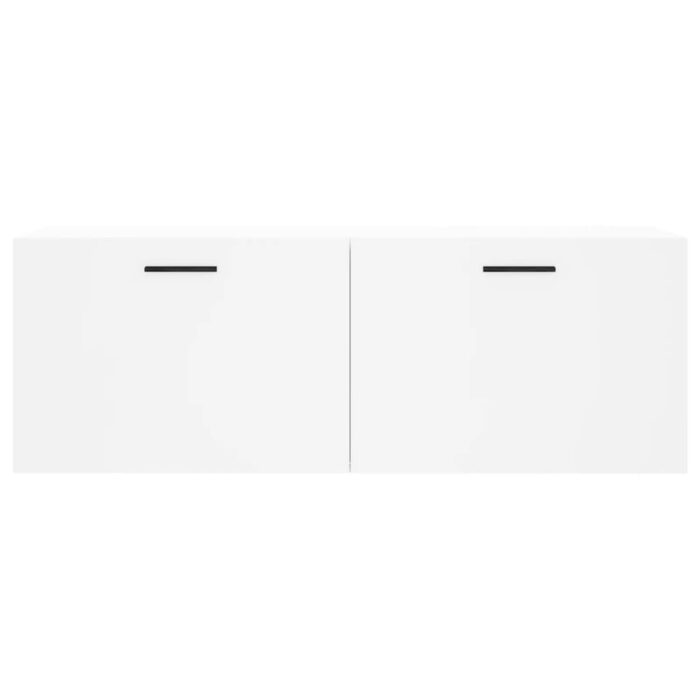 Armoire murale blanc 100x36,5x35 cm bois d'ingénierie – Image 3