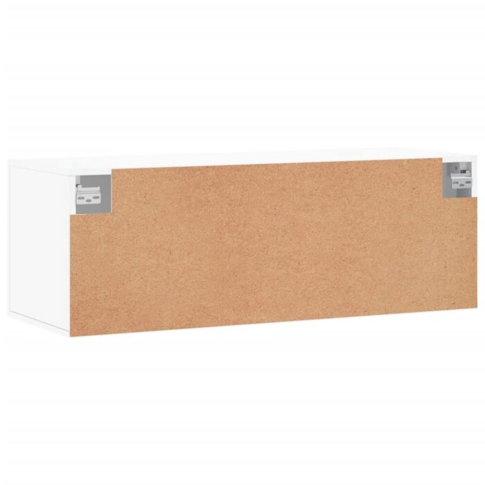 Armoire murale blanc 100x36,5x35 cm bois d'ingénierie – Image 6