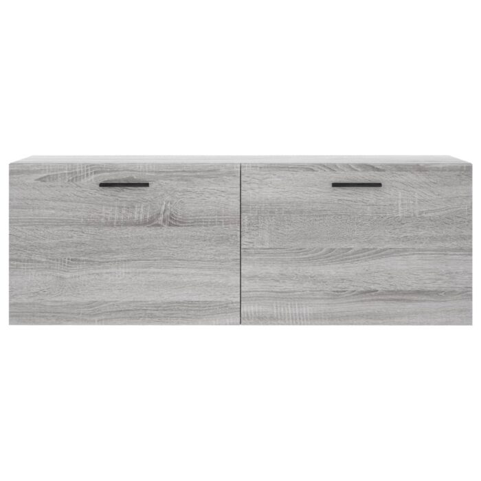 Armoire murale sonoma gris 100x36,5x35 cm bois d'ingénierie – Image 3