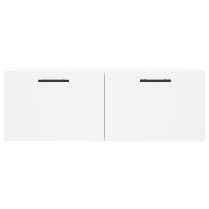 Armoire murale blanc 100x36,5x35 cm bois d'ingénierie – Image 3