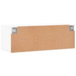 Armoire murale blanc 100x36,5x35 cm bois d'ingénierie – Image 6