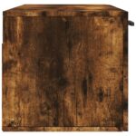 Armoire murale Chêne fumé 100x36,5x35 cm Bois d'ingénierie – Image 5