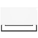 Table basse blanc 55x55x36,5 cm bois d'ingénierie – Image 5