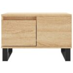 Table basse chêne sonoma 55x55x36,5 cm bois d'ingénierie – Image 3