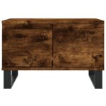 Table basse chêne fumé 55x55x36,5 cm bois d'ingénierie – Image 3