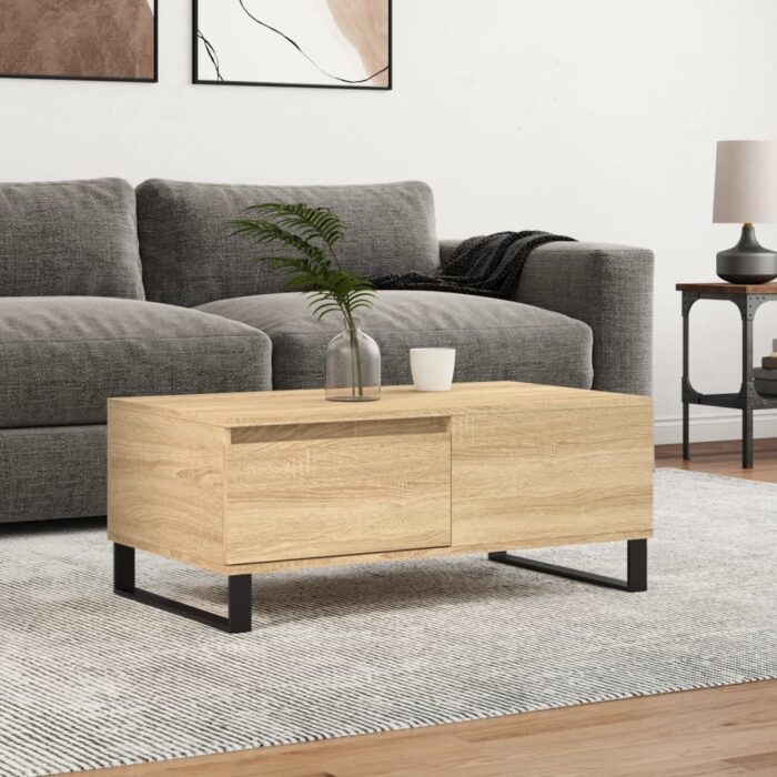 830815_1.jpg Table basse Chêne sonoma 90x50x36,5 cm Bois d'ingénierie – Image 1