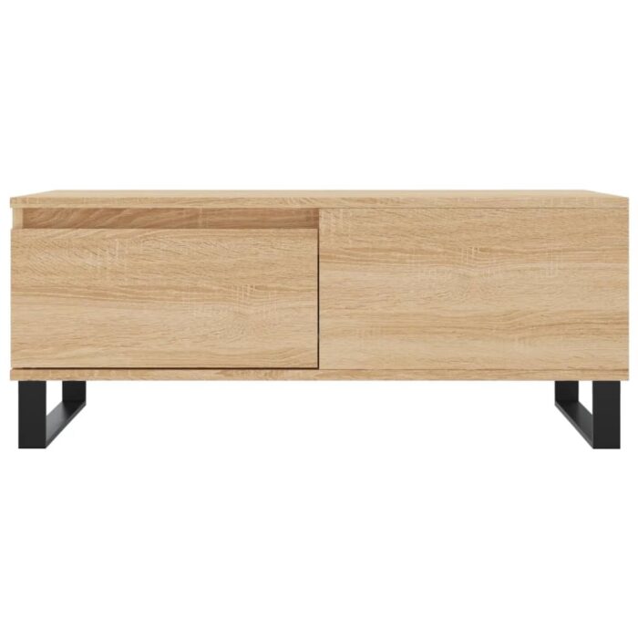 Table basse Chêne sonoma 90x50x36,5 cm Bois d'ingénierie – Image 3