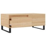 Table basse Chêne sonoma 90x50x36,5 cm Bois d'ingénierie – Image 4
