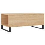 Table basse Chêne sonoma 90x50x36,5 cm Bois d'ingénierie – Image 6