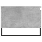 Table basse Gris béton 90x50x36,5 cm Bois d'ingénierie – Image 5