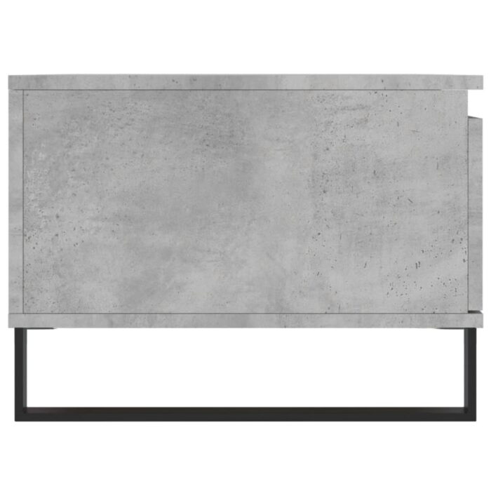 Table basse Gris béton 90x50x36,5 cm Bois d'ingénierie – Image 5