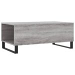 Table basse Sonoma gris 90x50x36,5 cm Bois d'ingénierie – Image 6