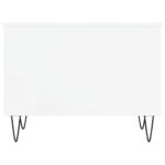 Table basse Blanc 60x44,5x45 cm Bois d'ingénierie – Image 4