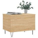 Table basse Chêne sonoma 60x44,5x45 cm Bois d'ingénierie – Image 2