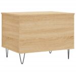 Table basse Chêne sonoma 60x44,5x45 cm Bois d'ingénierie – Image 3