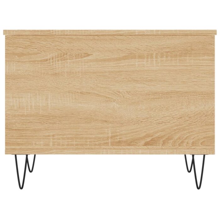 Table basse Chêne sonoma 60x44,5x45 cm Bois d'ingénierie – Image 4