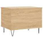 Table basse Chêne sonoma 60x44,5x45 cm Bois d'ingénierie – Image 6