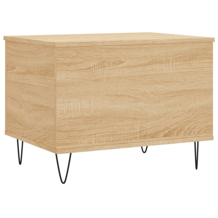 Table basse Chêne sonoma 60x44,5x45 cm Bois d'ingénierie – Image 6