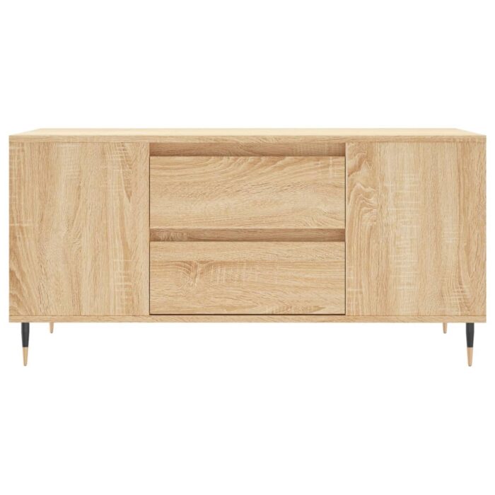 Table basse chêne sonoma 102x44,5x50 cm bois d'ingénierie – Image 3