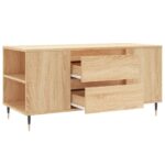 Table basse chêne sonoma 102x44,5x50 cm bois d'ingénierie – Image 4