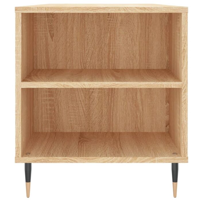 Table basse chêne sonoma 102x44,5x50 cm bois d'ingénierie – Image 5