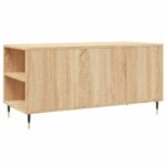 Table basse chêne sonoma 102x44,5x50 cm bois d'ingénierie – Image 6