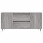 Table basse sonoma gris 102x44,5x50 cm bois d'ingénierie – Image 3