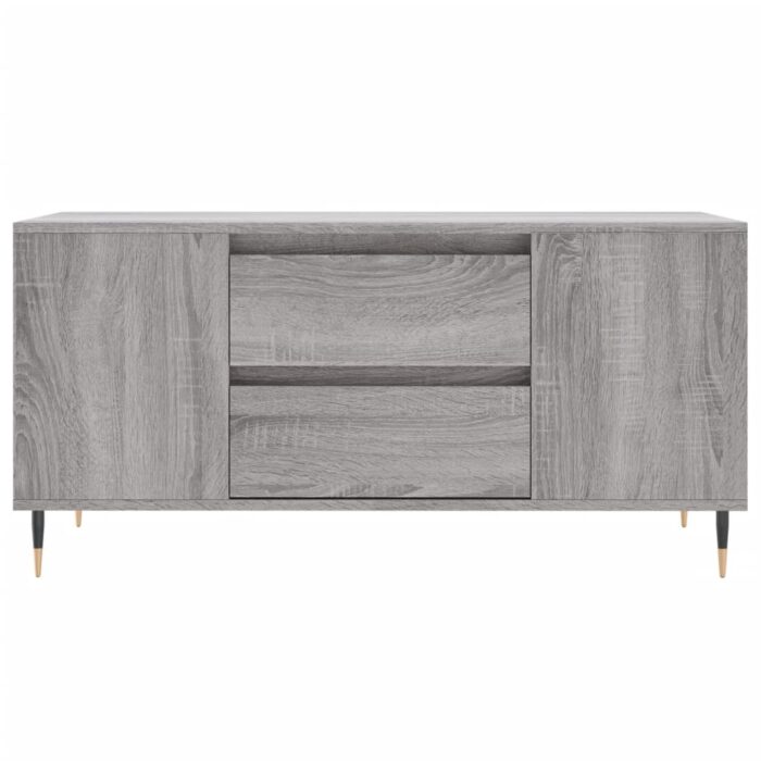 Table basse sonoma gris 102x44,5x50 cm bois d'ingénierie – Image 3