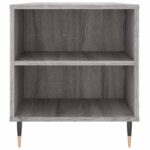Table basse sonoma gris 102x44,5x50 cm bois d'ingénierie – Image 5