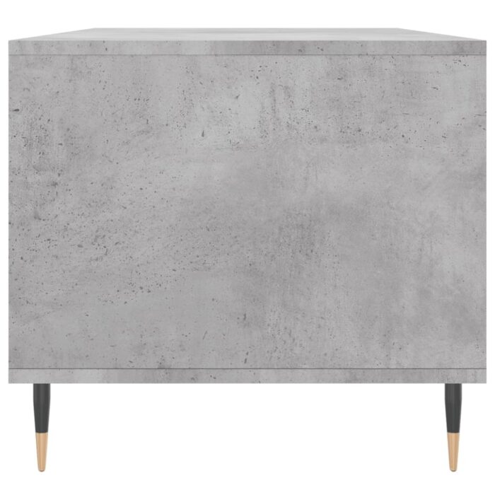 Table basse Gris béton 90x49x45 cm Bois d'ingénierie – Image 5