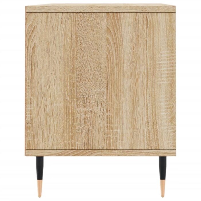 Meuble TV chêne sonoma 100x34,5x44,5 cm bois d'ingénierie – Image 5