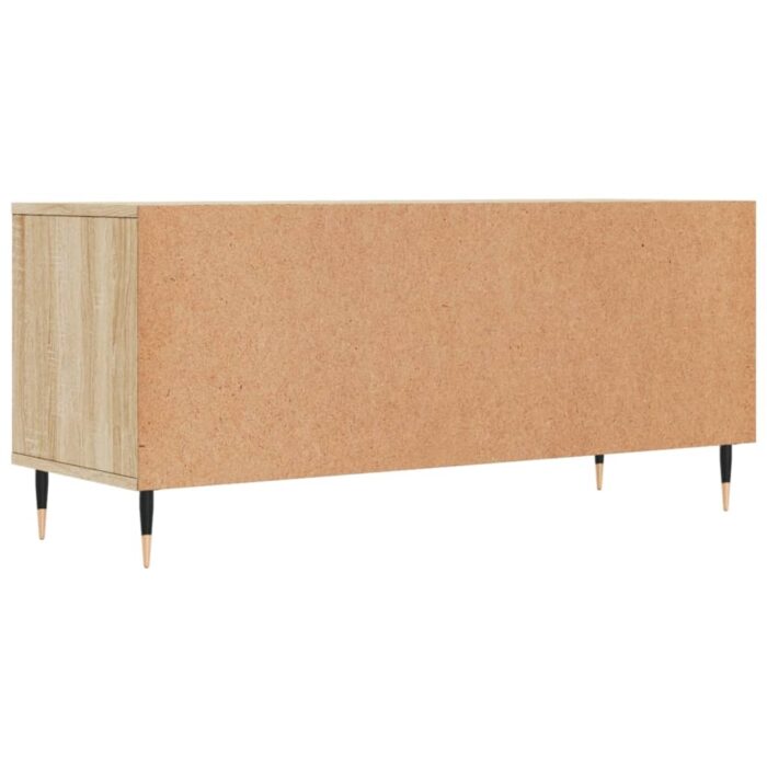 Meuble TV chêne sonoma 100x34,5x44,5 cm bois d'ingénierie – Image 6