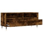 Meuble TV chêne fumé 100x34,5x44,5 cm bois d'ingénierie – Image 4